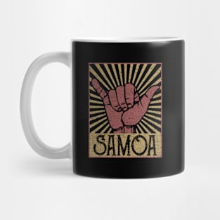 Shaka Samoa Samoan Beach Surfer Mug